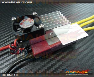 Hawk Cooler XL Heatsink (10mm Fan) For Kontronik ESC